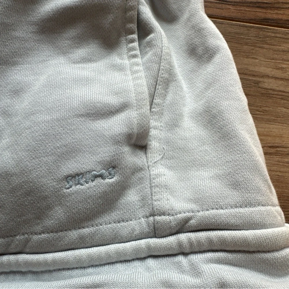 Skims Womens Boyfriend Fleece Cargo Pant Size 2x Zen Blue Gray - Picture 6 of 8